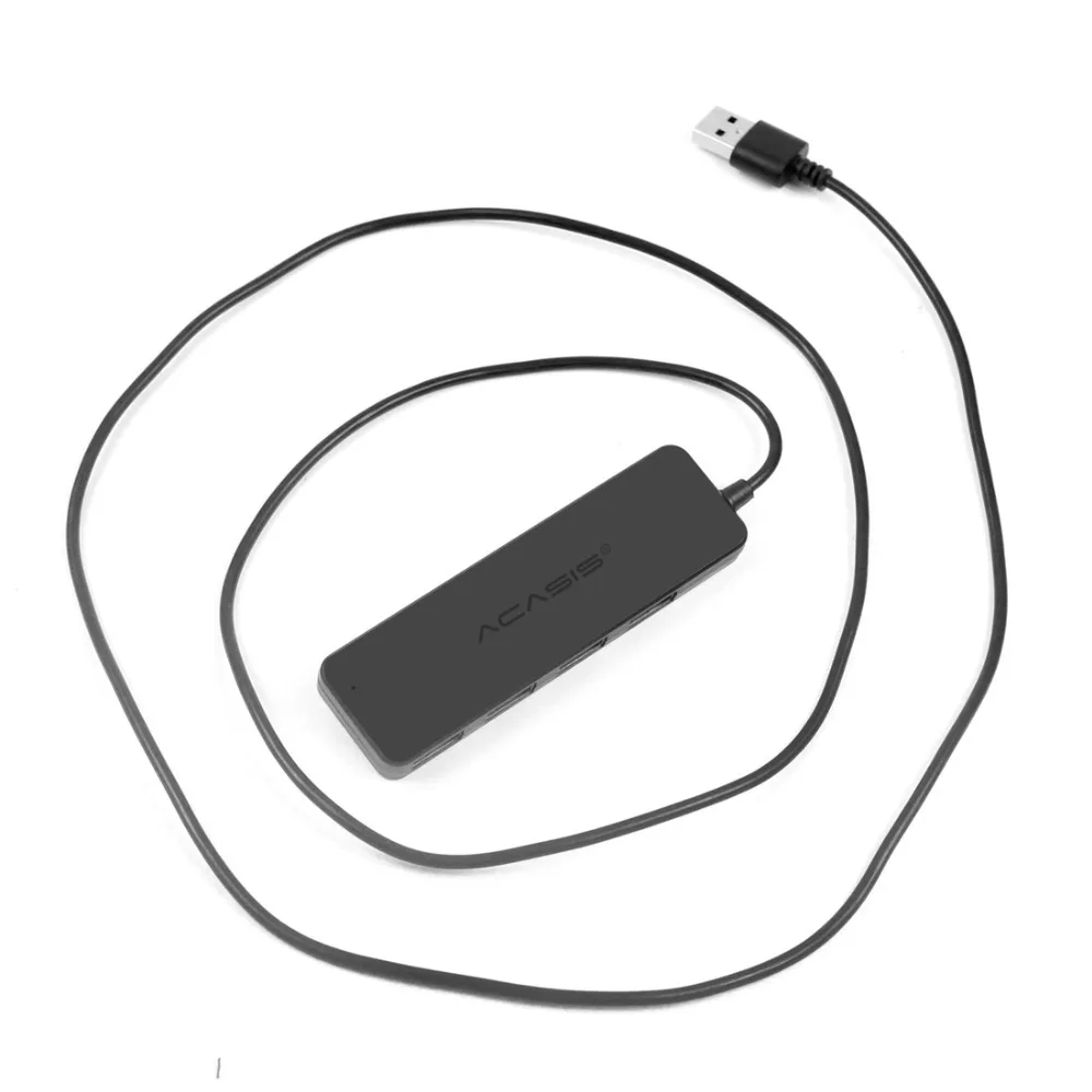 Acasis USB 2,0 3,0 Компактный портативный высокоскоростной концентратор Поддержка Multipe USB Decice концентратор для ПК ноутбука 4 порта адаптер расширения