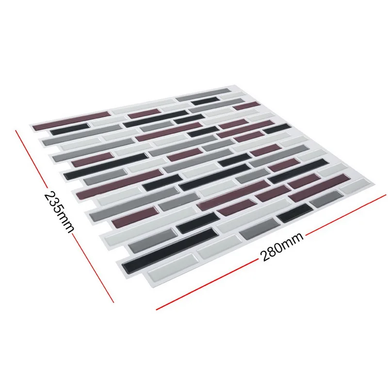 Мозаичная настенная плитка пилинг и палка самоклеющиеся задний брызг DIY Кухня