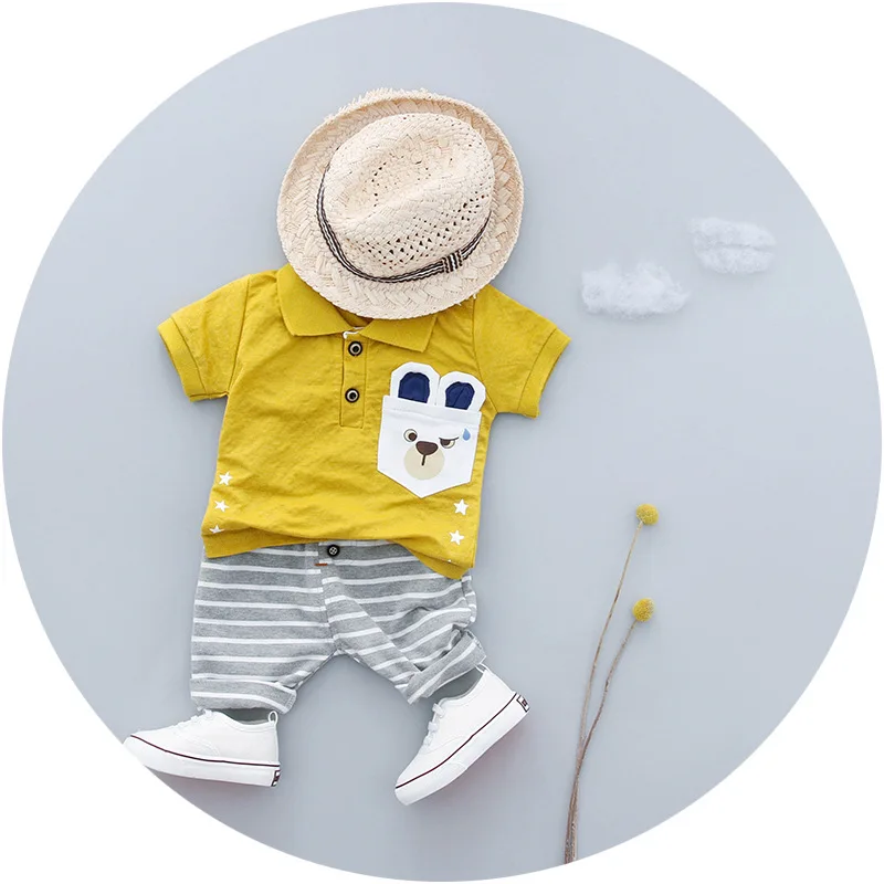 Женские комплекты одежды летняя хлопковая футболка в джентльменском стиле из 2