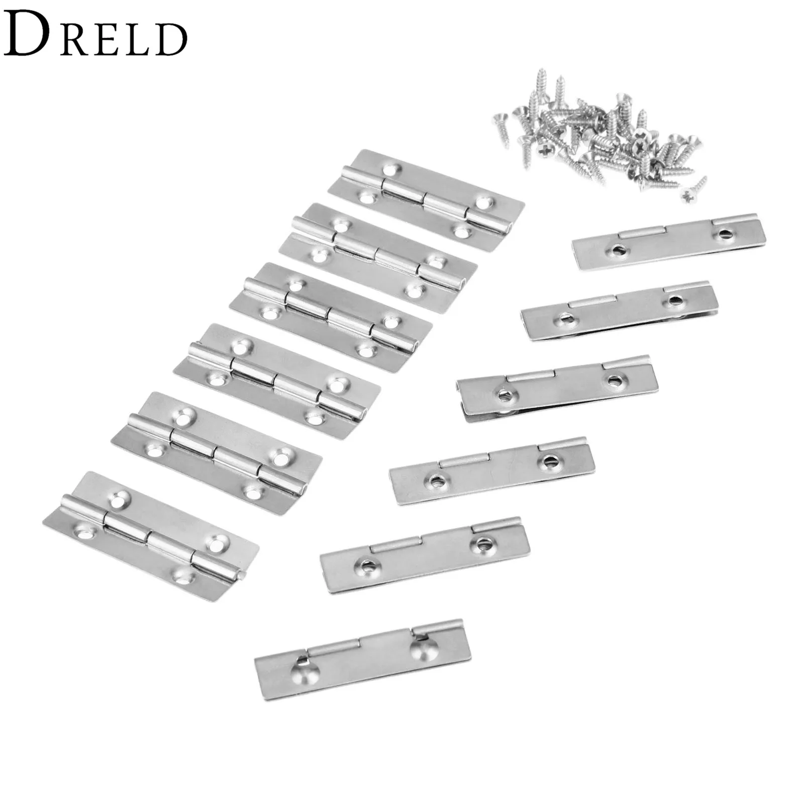 DRELD 12 шт. 15*35 мм мини-петля для шкафа ящика мебели кухни окна двери маленькая петля