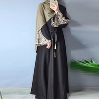 muslim islamic eid mubarak ladies clothing dress long sleeve embroidered hot rhinestone fashion abaya egypt ramadan prayer robe
