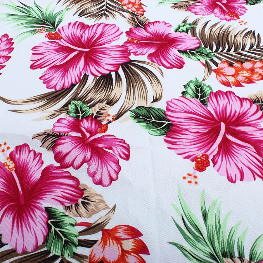 Кокосовый цветок печатная хлопчатобумажная ткань летнее платье Блузка материал