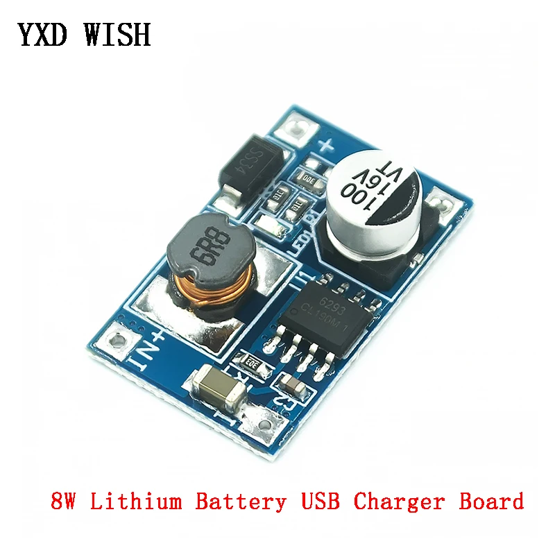 5PCS 8W USB DC преобразователь Step Up Модуль Вход 3V 6V 12V Питание Boost модуль 3 7 V литиевая