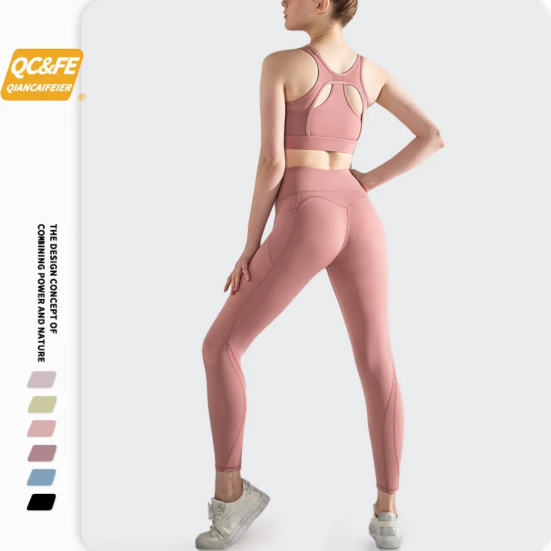 

Women's Sportswear Yoga Set Tracksuit Jogging Clothing Shirt Sports Pants Gym Seamless Legging For Fitness Crop Top Yoga Suit