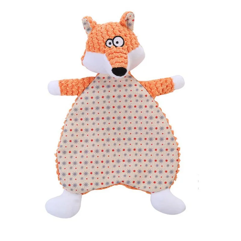 

Pet Dog Molar Interaction Fun Plush Sound Chew Toys Squeak Rope Interactive Puppy Molar