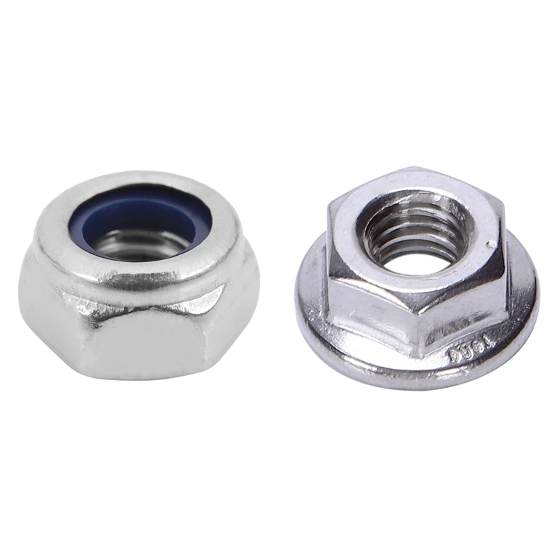 

Promotion! 20 Pcs Lock Nuts M6 & 25 Pcs Flange Metric Hex Lock Nuts M6