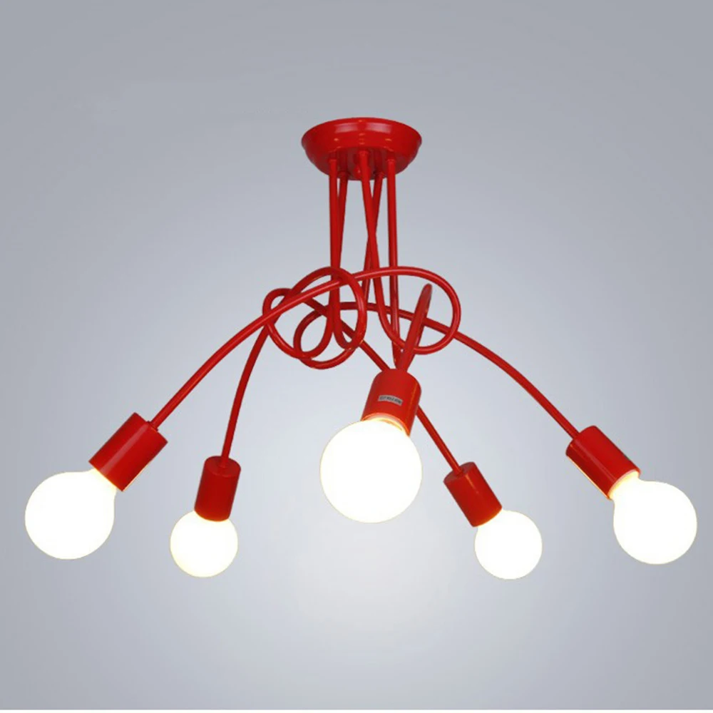 Скандинавская люстра в стиле лофт винтажная потолочная лампа В индустриальном