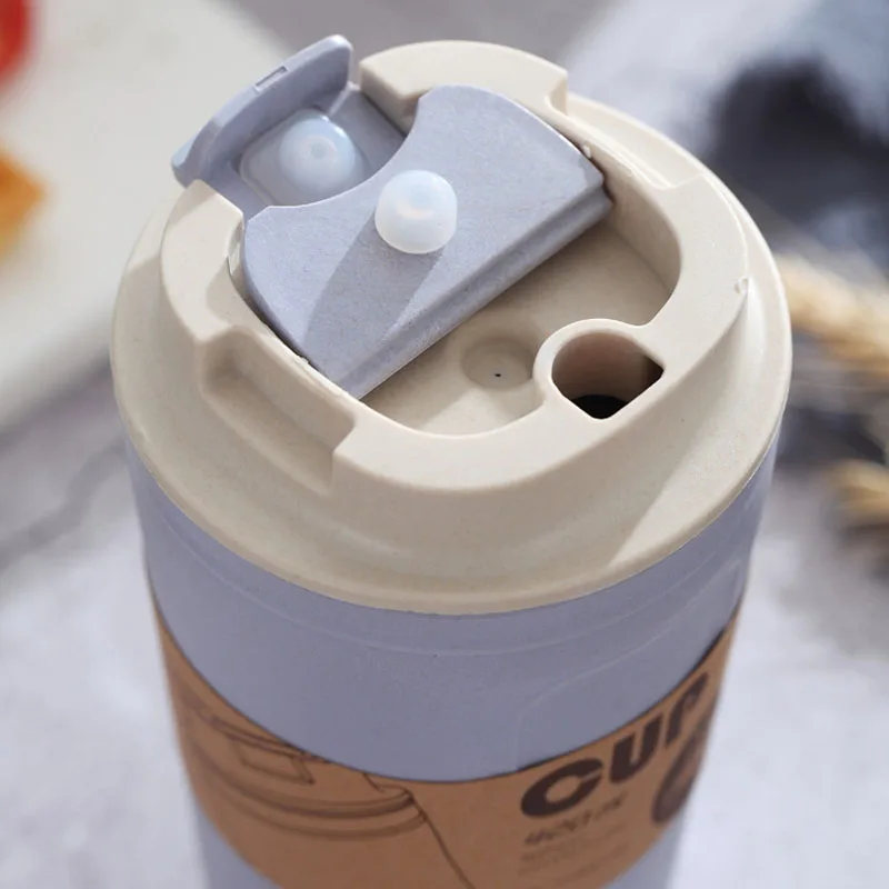 Bamboo Coffee Mugs 420ML Tea Cups Big Travel Camping Cup with Fashion Insulated Lid | Дом и сад