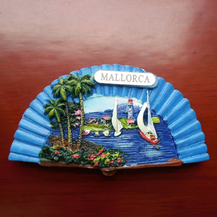 

QIQIPP Europe and Spain travel commemorative refrigerator stickers Mallorca travel