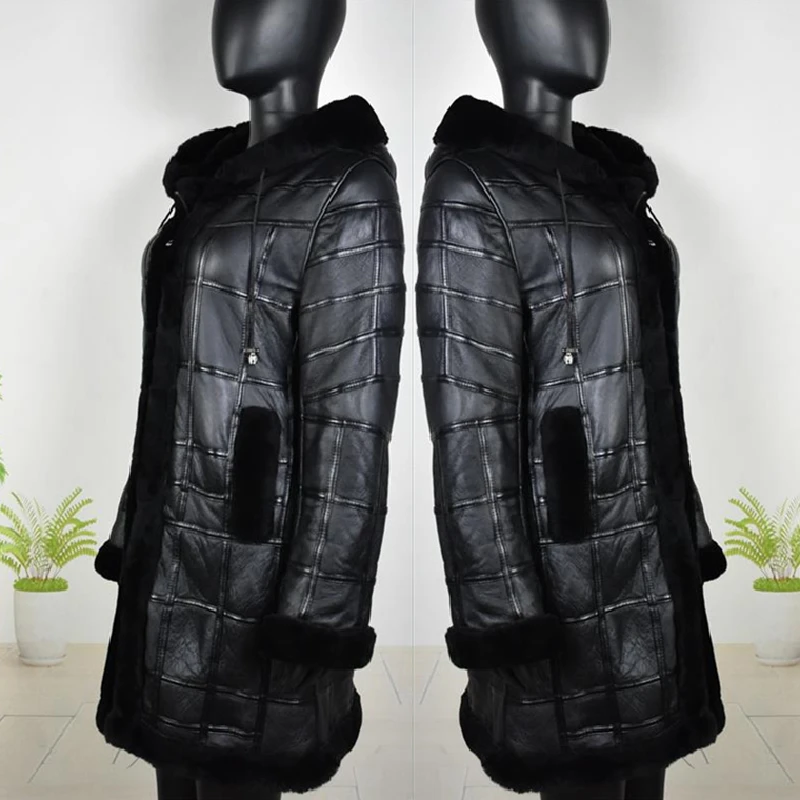 Зимние удлиненные топы из натуральной овечьей шкуры женский жилет новая одежда