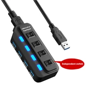 usb hub 3 0 usb 2 0 hub splitter 47 multi port expander with onoff switch usb hab high speed power adapter for pc computer