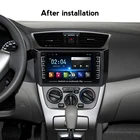 Автомобильный мультимедийный плеер 2din на Android 8,1 с двумя объективами, радио, четырехъядерным процессором, Wi-Fi, GPS, для Nissan Sylphy B17 Sentra 12 2013-2017