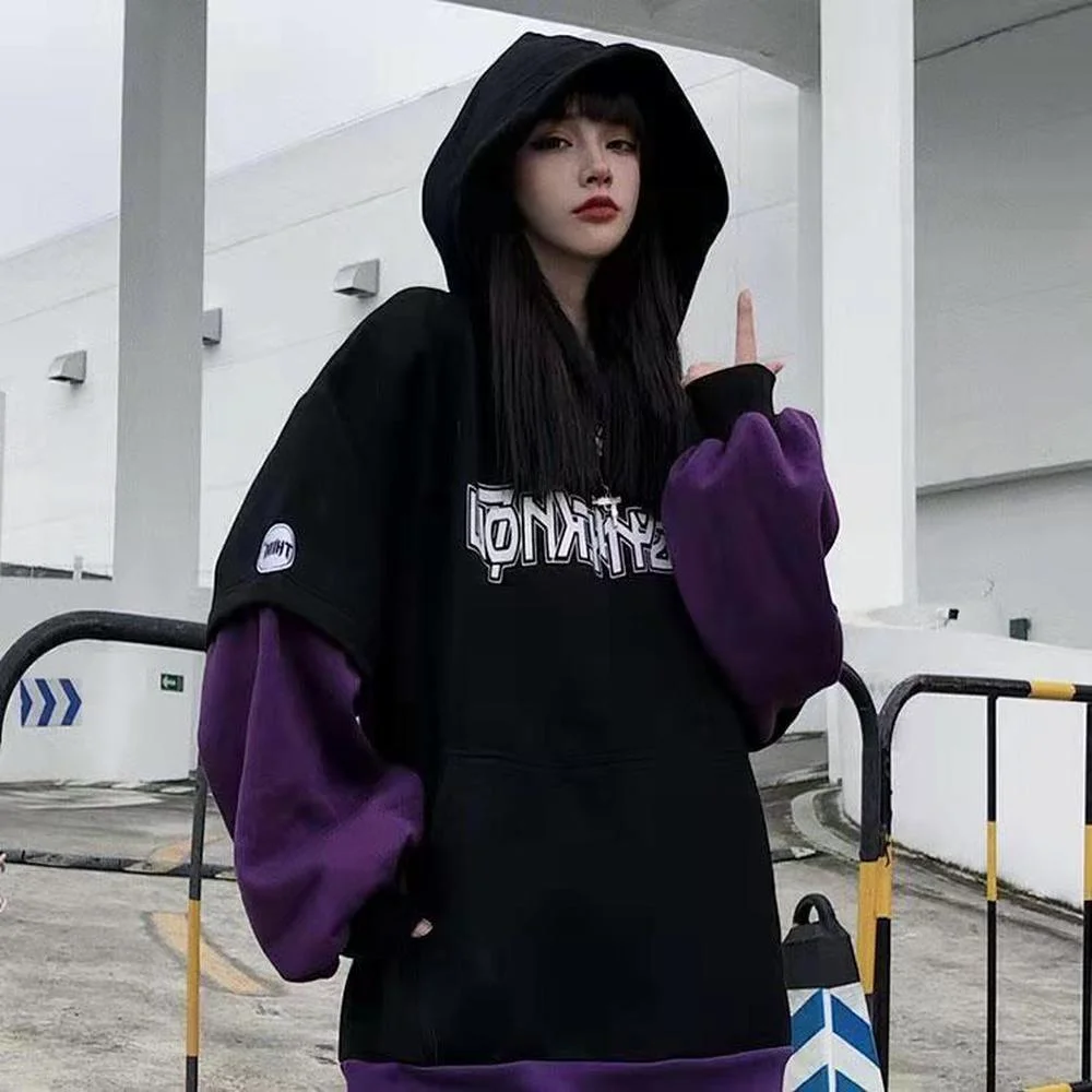 

Harajuku Japanese Female Clothing Teens Hoodies Women Hoody Sweatshirt Mori Vintage Junior Girl Tops Gothic Clothes