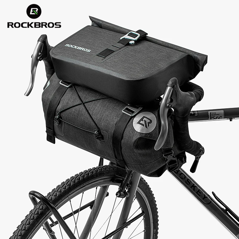 

ROCKBROS Bicycle Bag Big Capacity Waterproof Front Tube Cycling Bag MTB Handlebar Bag Front Frame Trunk Pannier Bike Accessories