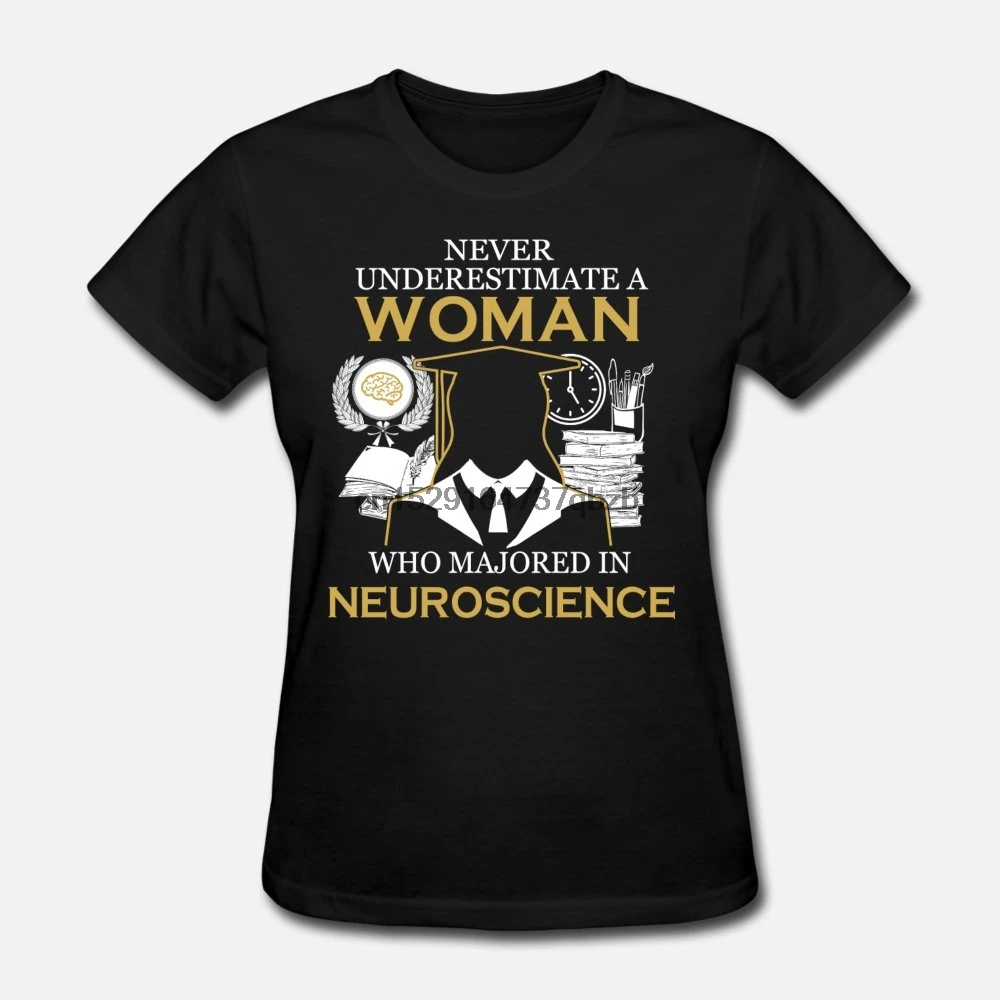 Мужская футболка для пожилых женщин Majored NEUROSCIENCE футболки и мужчин-футболка |