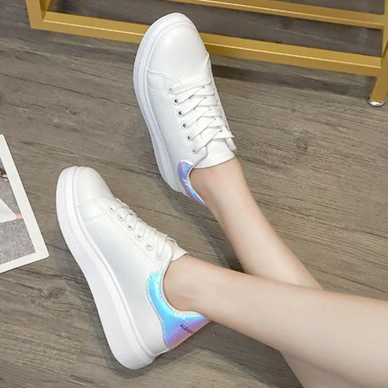 2020 новые летние женские кроссовки кожаная обувь для скейтборда уличная