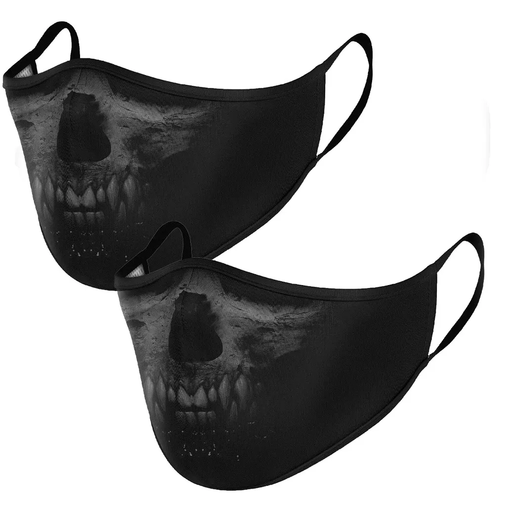 

2pcs Fashion Reusable Mask Breathable PM2.5 Filter Printing Mask dustproof Face mask Windproof Mouth-muffle Mascarillas #E1