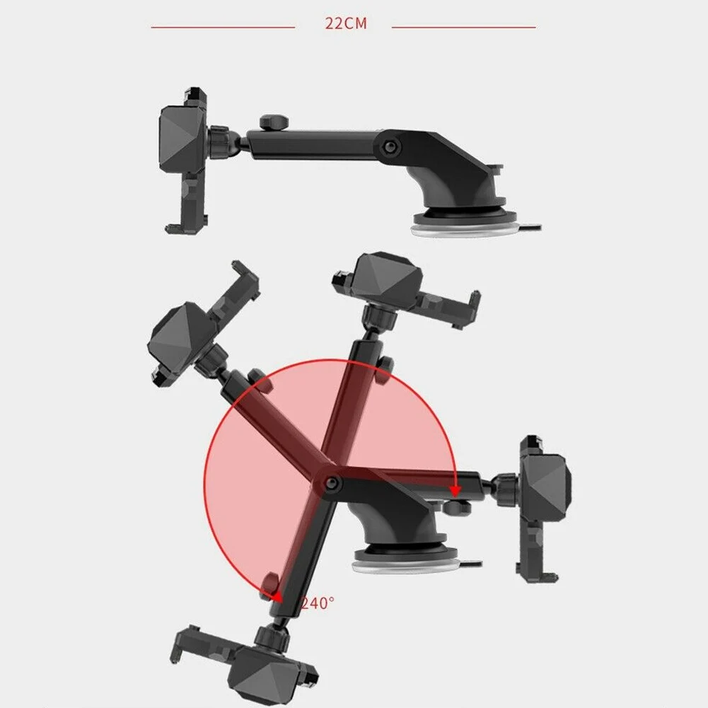 Автомобильный держатель с поворотом на 360 градусов присоске для лобового стекла