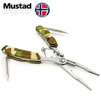 mustad fishing pliers stainless steel fishing scissors pe cutter ultra sharp lure pliers fishing gripper holder tackles pesca