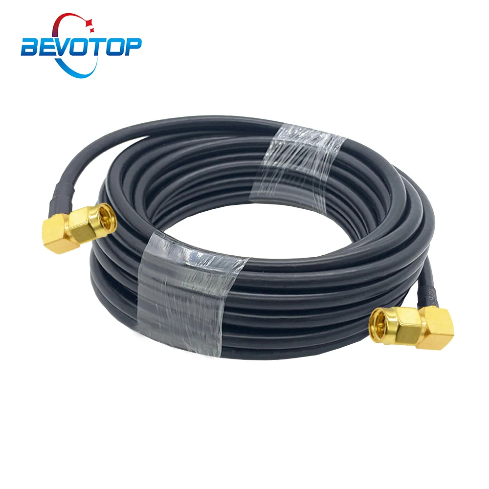 Локоть правый угол SMA Мужской к LMR195 кабель переменного тока 50 3 50ohm коаксиальный