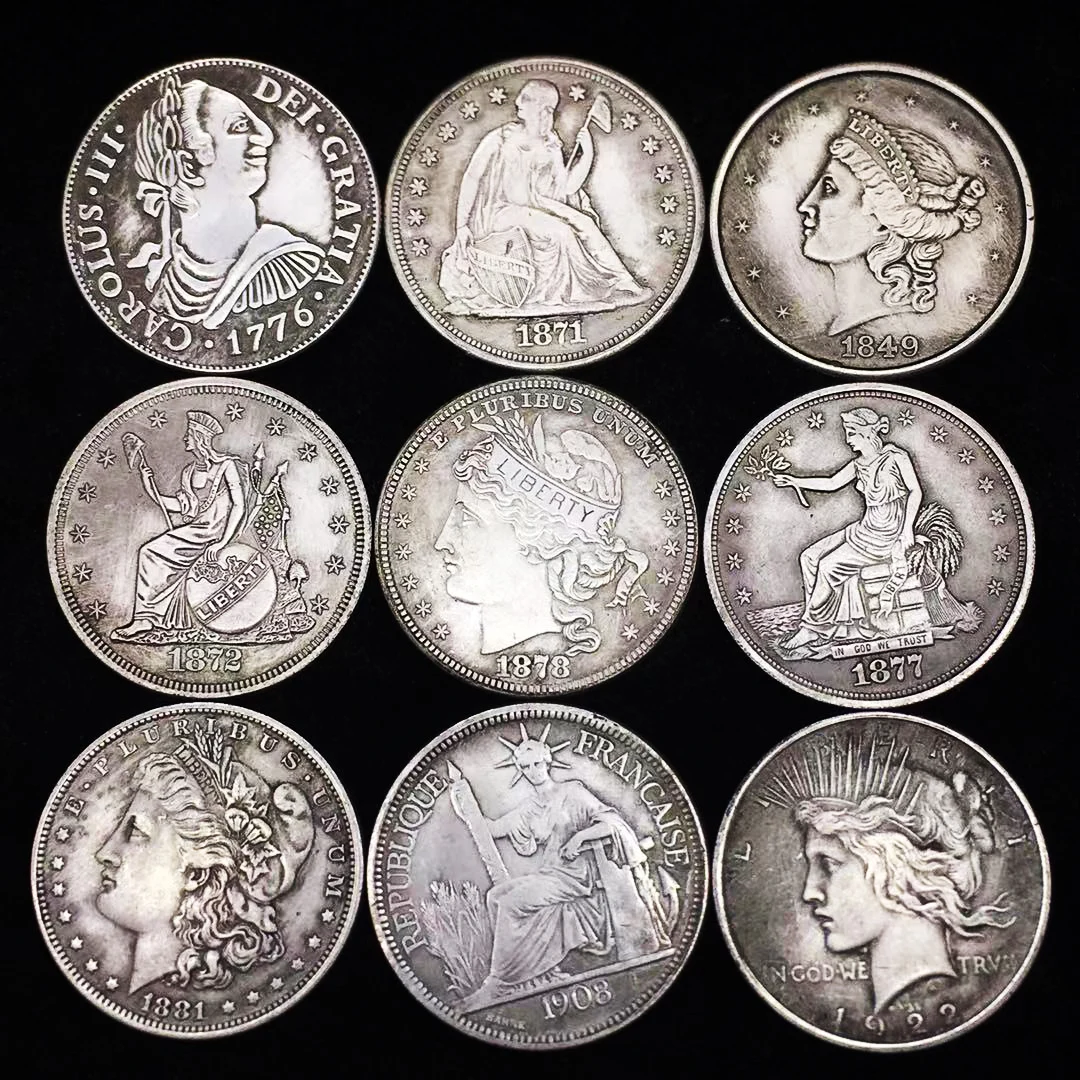 

Оригинальная Серебряная монета США, королева Моргана, монеты на свободу, 1 доллар, антикварная Коллекционная монета, подарок на Рождество