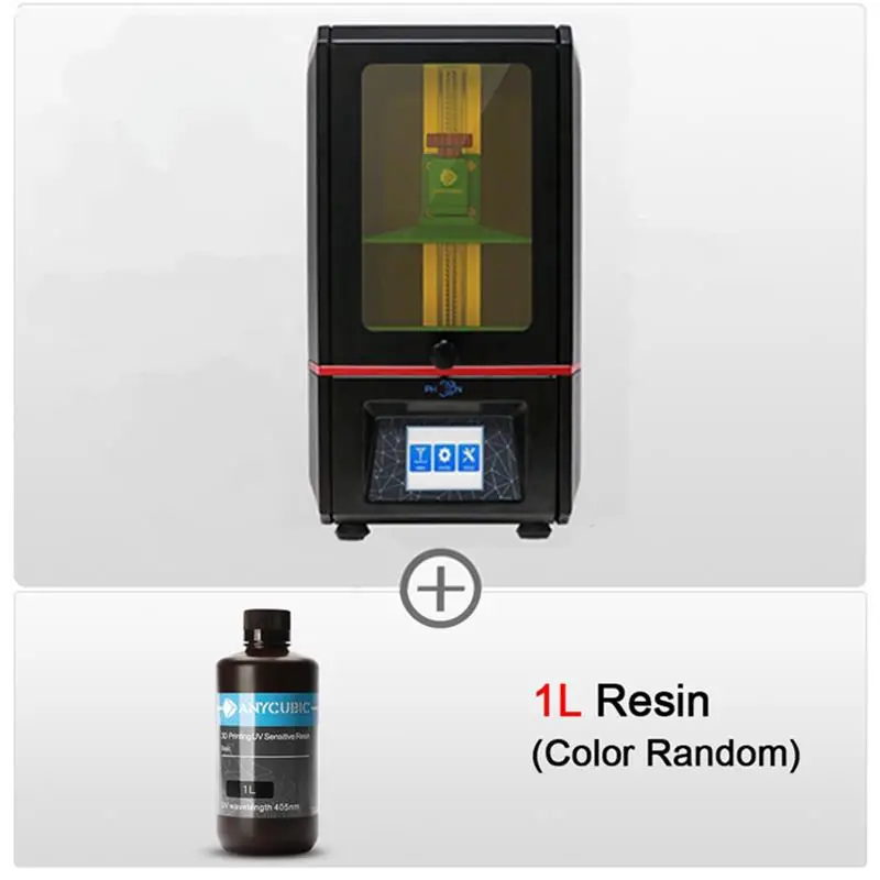 Photon add 1L Anycubic Фотон SLA 3d Принтер lcd 405nm УФ свет-отверждения рабочего стола офлайн печать impressora 3d Смола 3d Принтер Комплект impresora 3d - Цвет: Photon add 1L