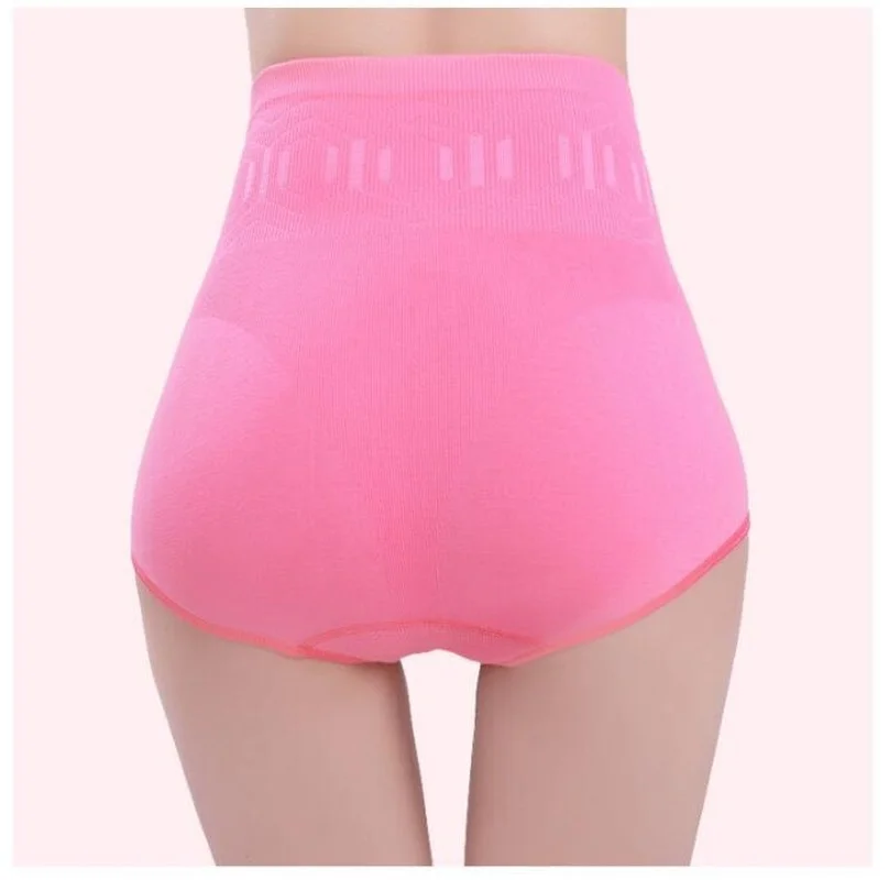 Нижнее белье с высокой талией для живота трусики похудения утягивающие живот