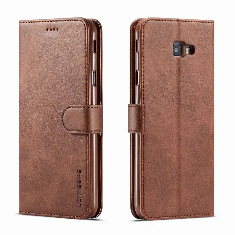 

Cover Case For Samsung Galaxy J4 J6 Plus Luxury Magnetic Flip Stand Business Leather Phone Case For Samsung J 4 6 Plus Bag Coque