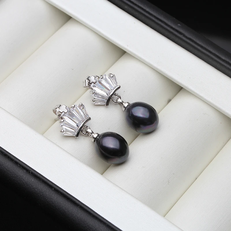 Купи Natural Freshwater Pearl Stud Earrings 2020 Trendy for Women Real 925 Sterling Silver Jewelry Gift Wholesale за 290 рублей в магазине AliExpress