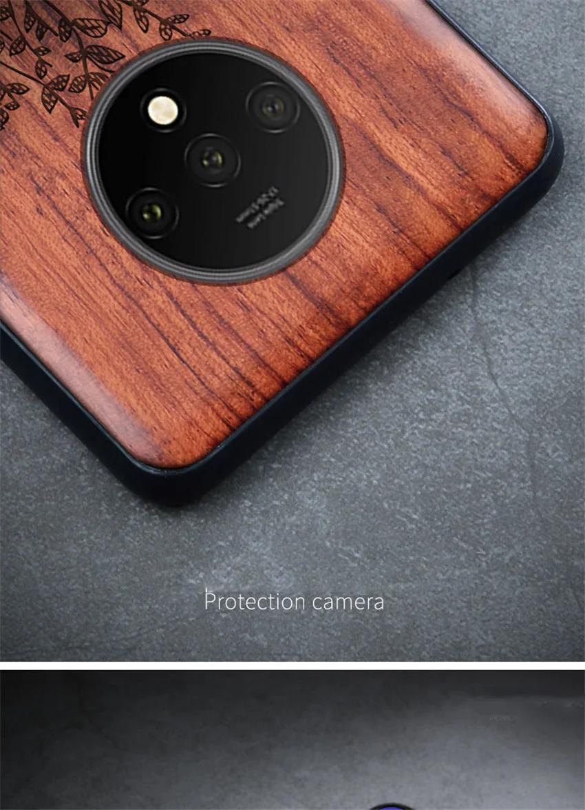 Резной деревянный ящик для OnePlus 7T One Plus 7T противоударный чехол TPU бампер чехол для OnePlus 7t Pro Чехол деревянная оболочка OnePlus 1+ 7t