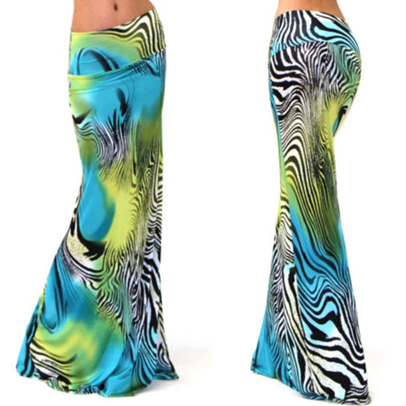 28 цветов новинка летняя женская юбка в богемном стиле асимметричная