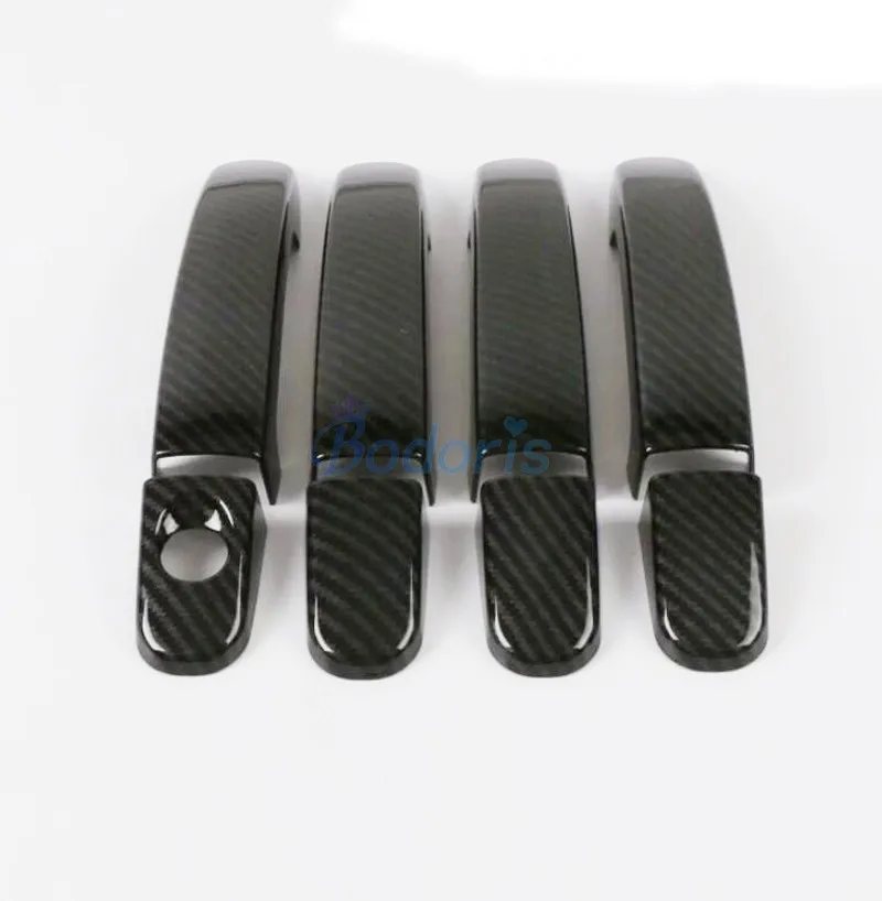 

For Ford Ranger T6 T7 2012-2018 Carbon Fiber Color handle Protective Cover Door Handle Outer Bowls Moulding Trim Accessories