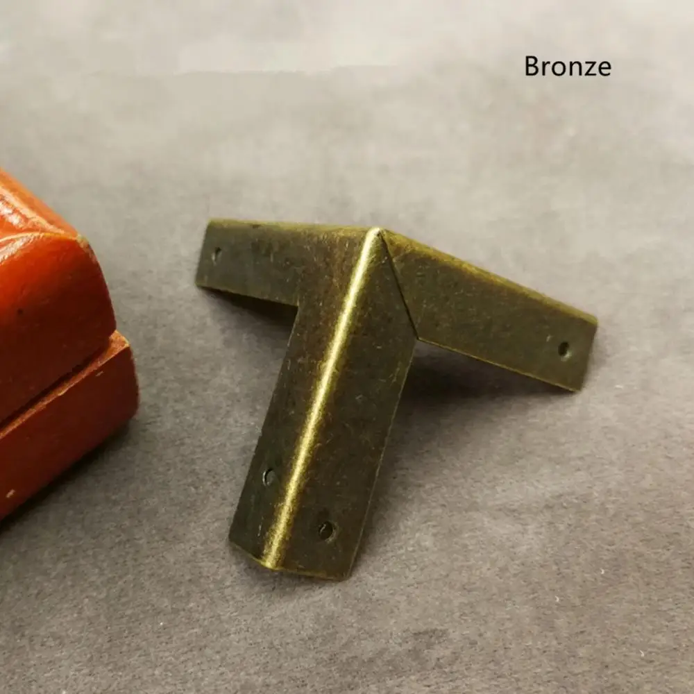 10 шт. античная бронза угловая китайская мебель аксессуары с медным покрытием