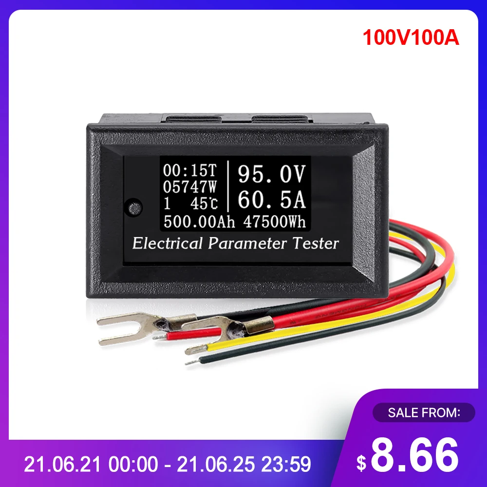 Многофункциональный тестер RD 100 В/50 а/а 7 в 1 OLED вольтметр амперметр Электрический