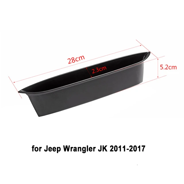 A 2011-2017 MOPAI подставка для автомобиля Jeep JK, пассажирский подлокотник, коробка для хранения, органайзер, лоток для Jeep Wrangler JK 2007-, аксессуары - Название цвета: A 2011-2017