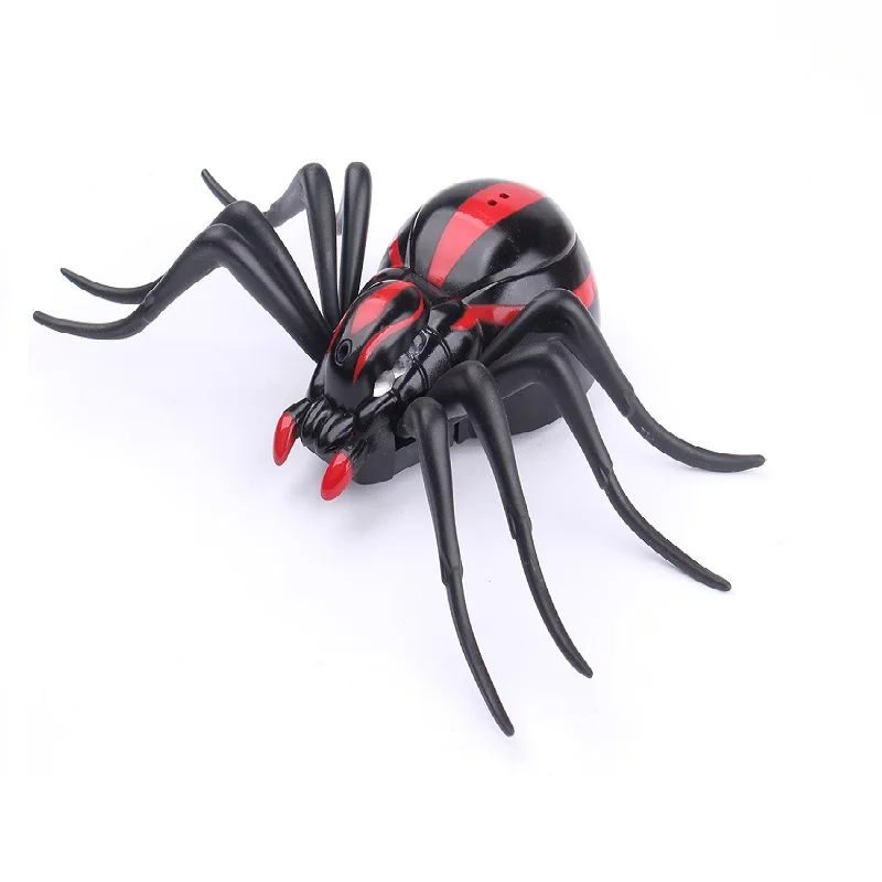 spider Трюк Электрический таракан Pet RC имитация паука Роботизированный пульт дистанционного управления игрушечный муравей Хэллоуин Рождество мини подарок для взрослых шалость насекомое - Цвет: spider
