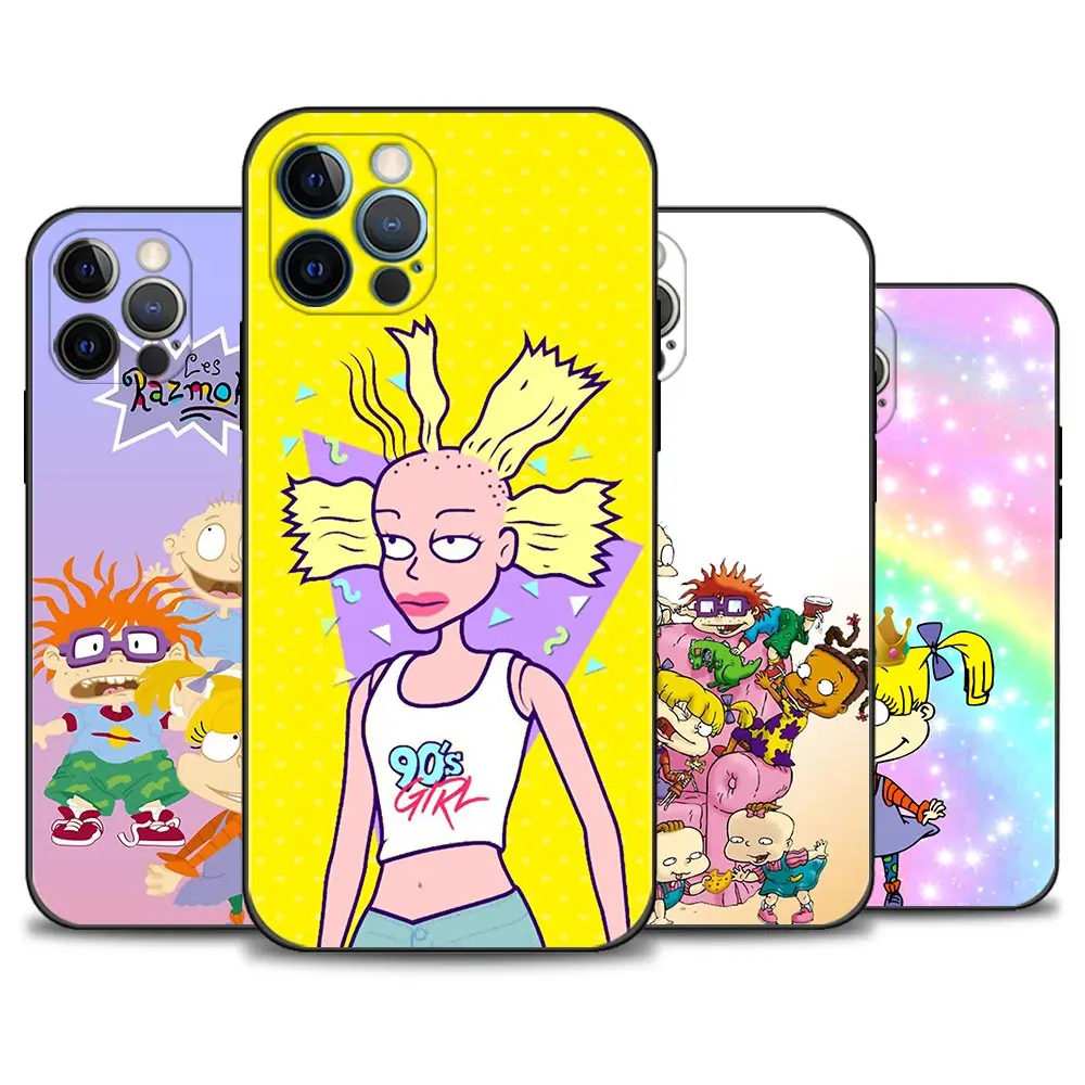 

Cartoon Rugrat Phone Case For iPhone 12 13 11 Pro Max XS XR X 8 7 6s 6 Plus 13 12 Mini 5 5S SE 2020 Coque Fundas