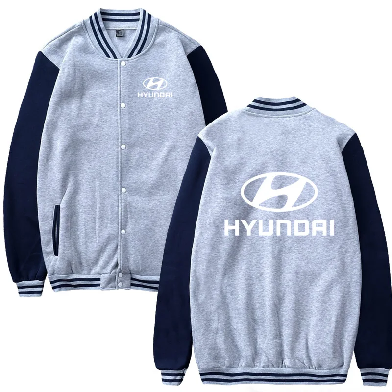 

Mens Baseball Jacket For Hyundai Car Logo Print Casual Hip Hop Harajuku Sweatshirts Mens Baseball Uniform Slim Fit Unisex Clotht