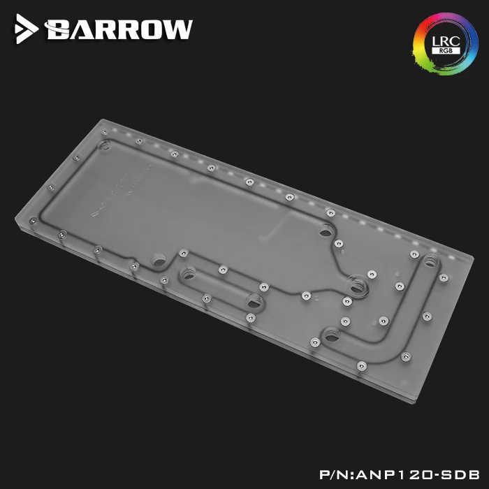 Барроу резервуар для воды для ANTEC P120 корпус водной пластины пользовательский резервуар 5 в 3PIN ARGB AURA материнская плата ANP120-SDB
