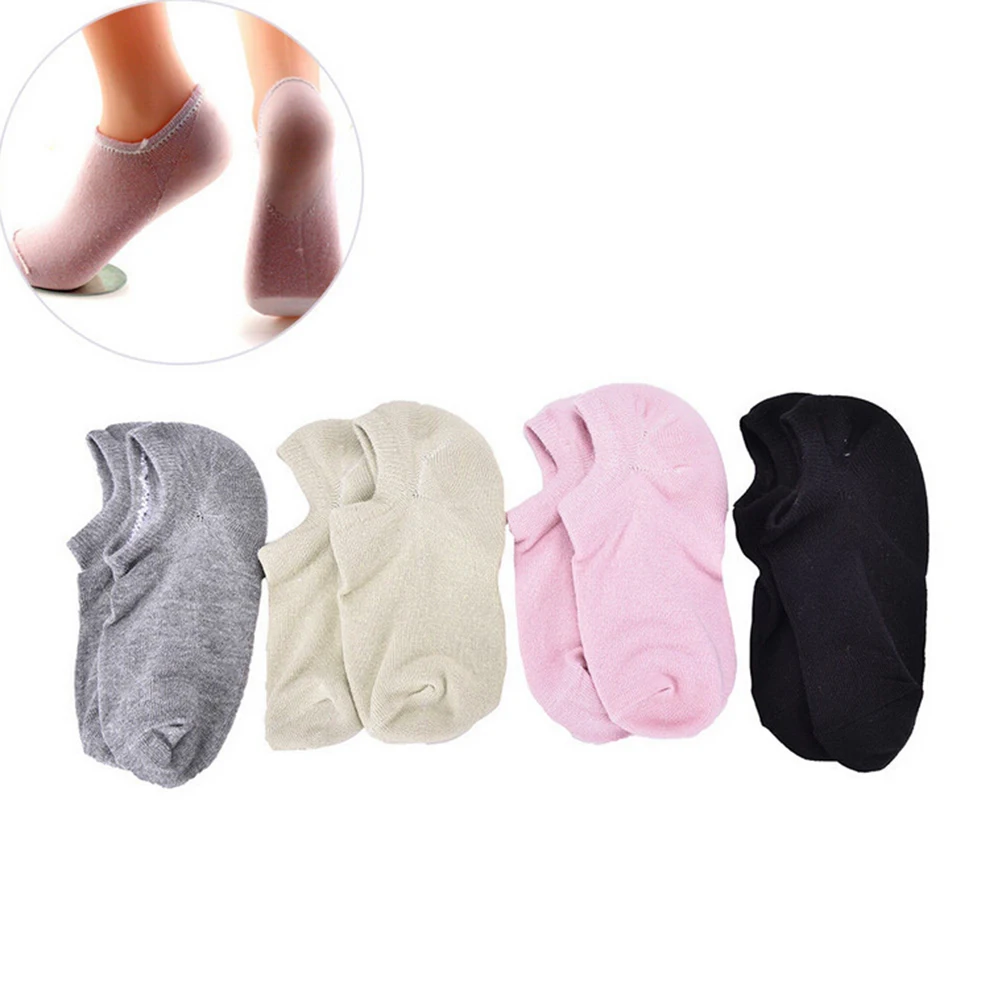 

1 Pair Soft Spa Socks For Pedicure Moisturizing Massager Cracked Skin Heel Pillow Gel Pedicure Socks Foot Care Tool