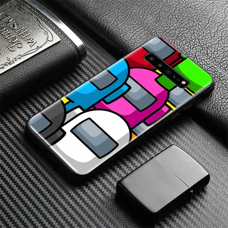 

Among Us Game Phone Case for Samsung Galaxy S10 S20 S8 S9 Plus S10e S7 Fundas for Note 8 9 10 Plus 20 S20 Ultra 5G Back Cover