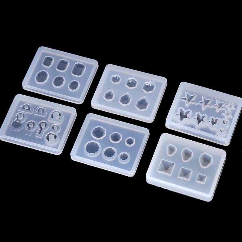 

Handmade DIY Jewelry Tool Geometric Jewelry Mold Pendant Earring Silicone Resin Craft Making Tool Decoration Epoxy Resin Mold