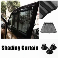 2pcs car styling car auto uv protection foldable with suction cups breathable car window curtain