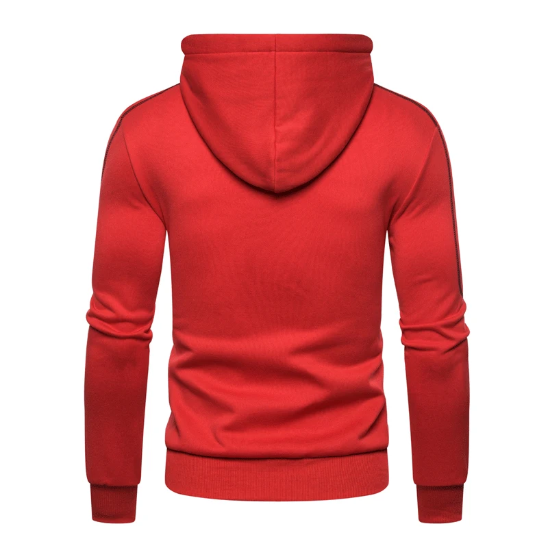 

Outono dos homens moda preto zper hoodies streetwear casaco casual esportes com capuz camisolas casual impresso masculino haraj