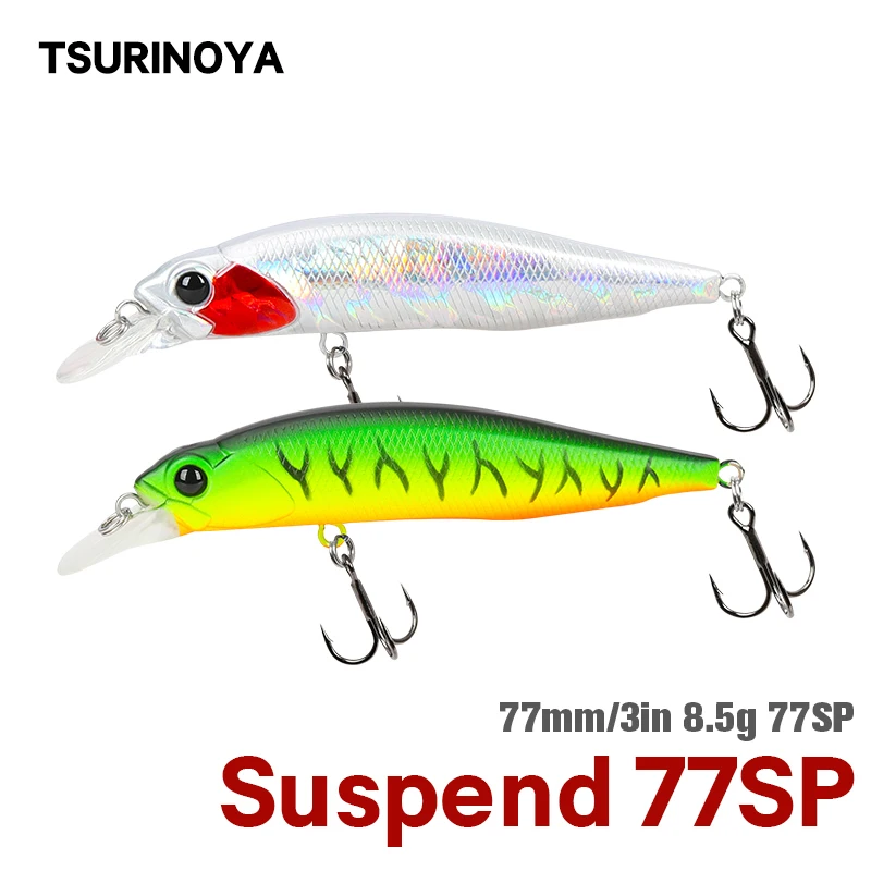 TSURINOYA 77SP Джеркбейт 77 мм 8 5g DW101 приостановка Минноу Щука бас рыболовные приманки 0