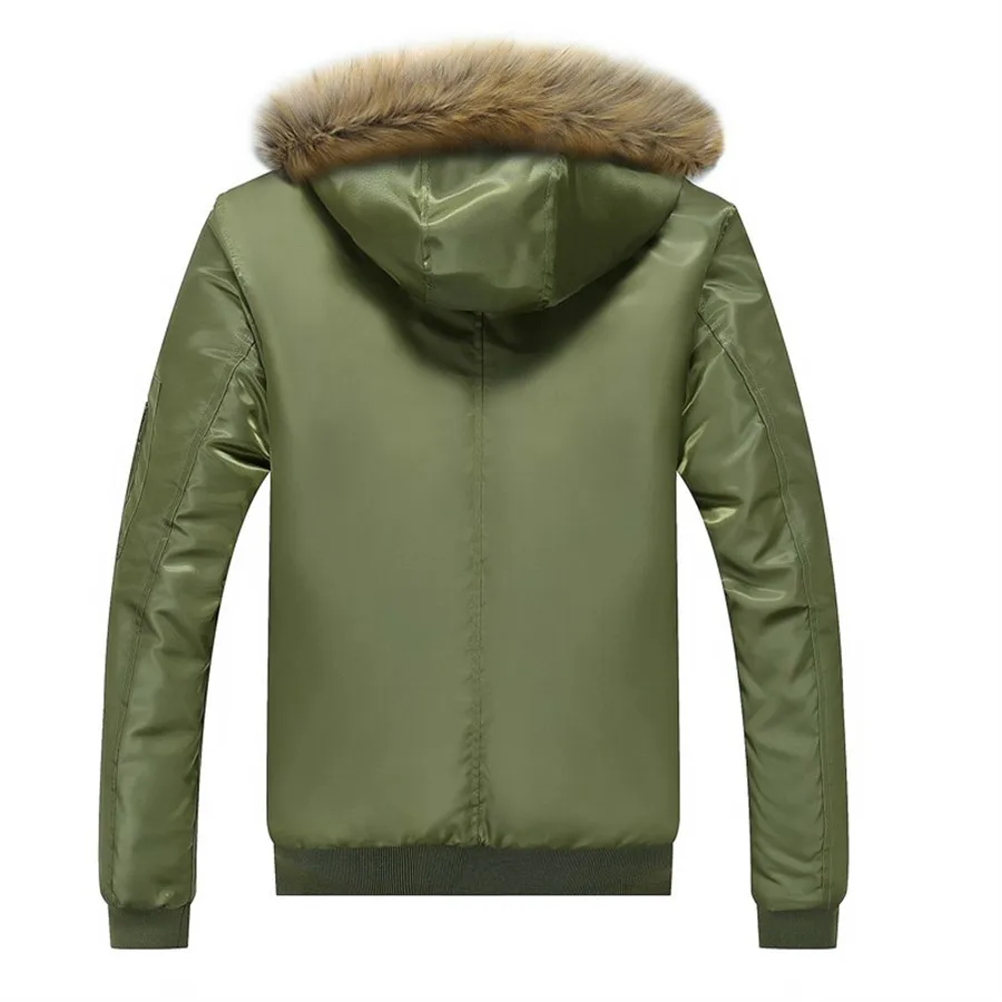 Men Air Force Army Tactical Outerwear Winter Military Bomber Jacket Plus Size M-4XL Warm Fur Parkas Hoodie Pilot Coat | Мужская одежда