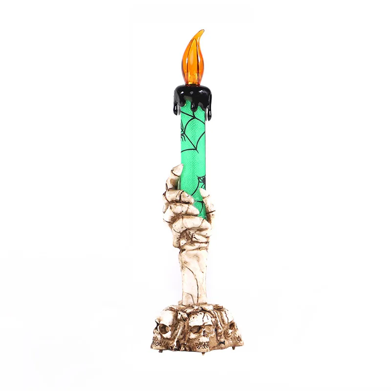 Реквизит для Хэллоуина карманный ужас скелет летучая мышь Светодиодная свеча