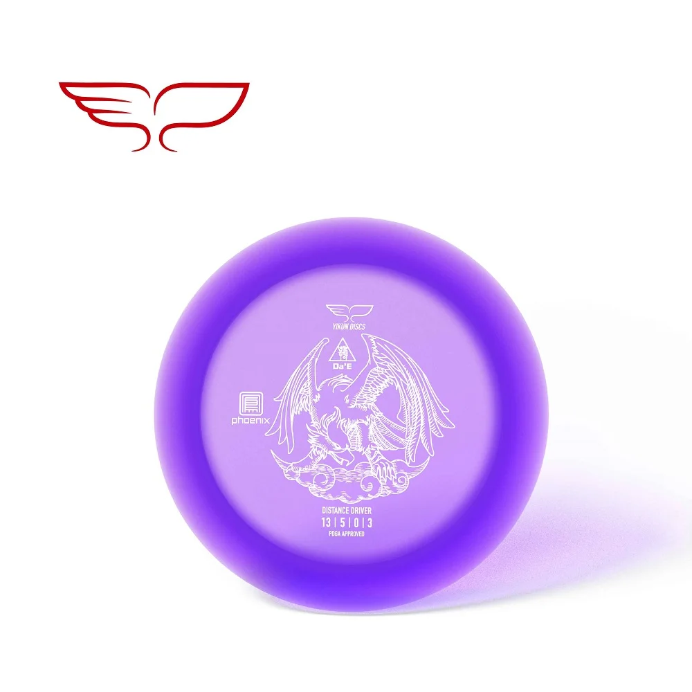 Профессиональный Yikun диск для гольфа драйвер Феникс Линия Фиолетовый Da'E PDGA