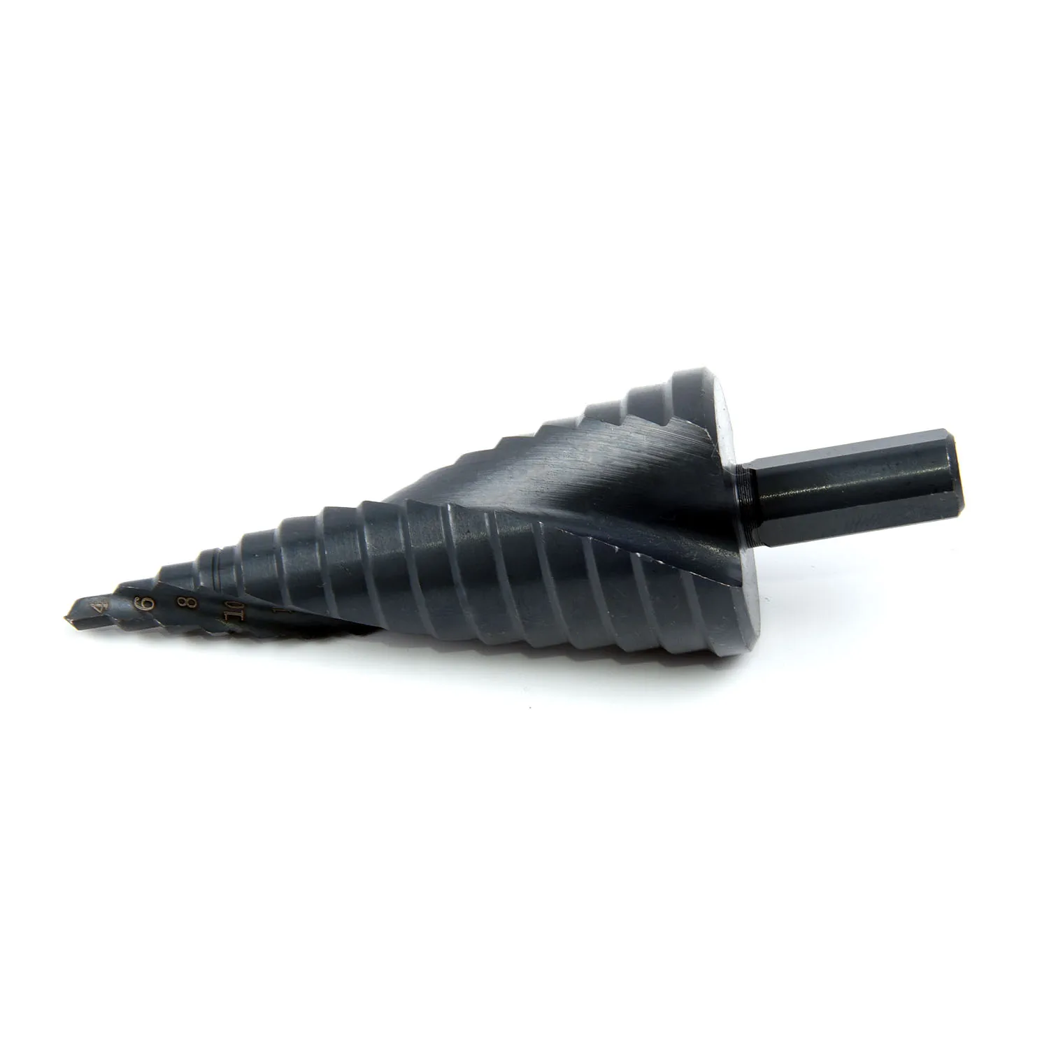 

Triangle Round Handle HSS Spiral Step Cone Drill Bit Metal Hole Cutter Nitride