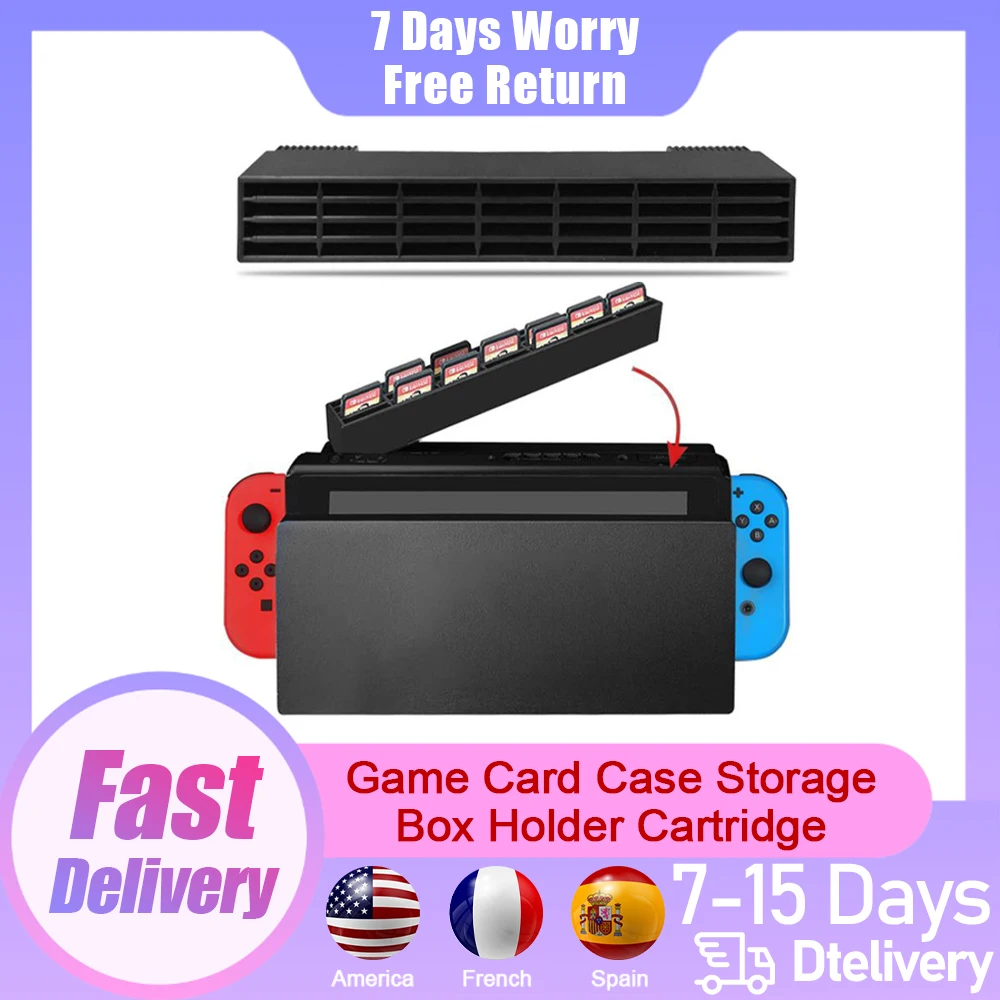 

Game Card Case Storage Box Holder Cartridge For Nintendo Switch 28 Game Card Slots For NS Switch Docking Collection